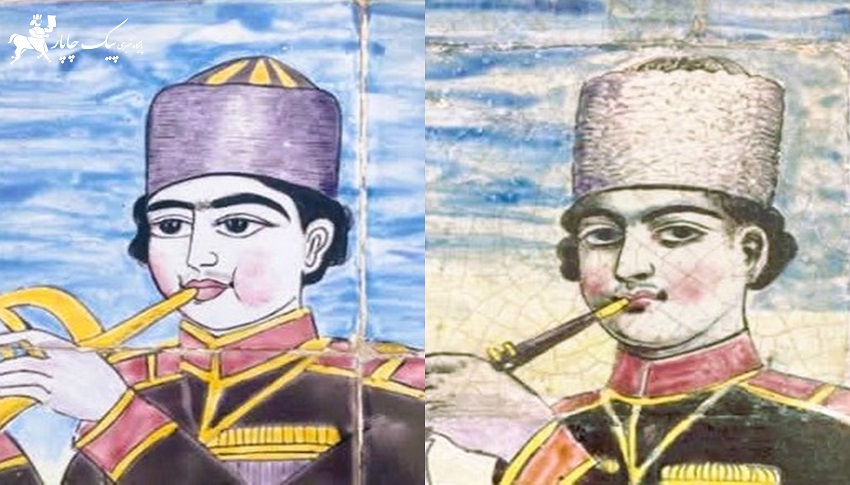 نابودی اصالت کاشیکاری کاخ گلستان-پیک چاپار